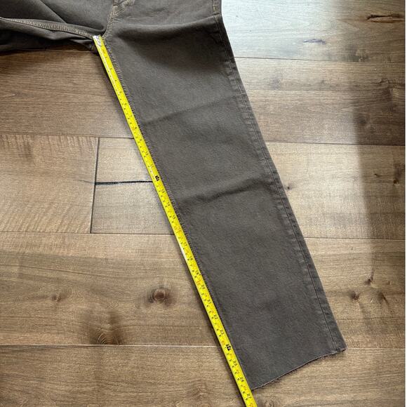 RE/DONE 70s Ultra High Rise Stove Pipe Jeans in Washed Chocolate size 26 NWT - Picture 4 of 11